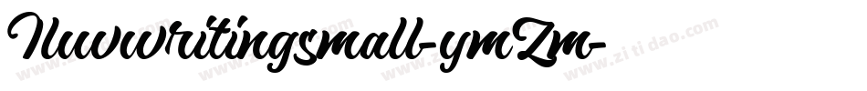 Iluvwritingsmall-ymZm字体转换