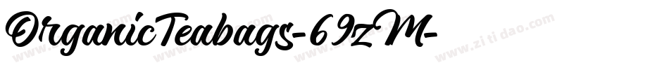 OrganicTeabags-69zM字体转换