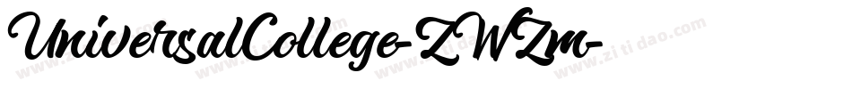UniversalCollege-ZWZm字体转换