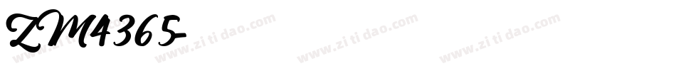 ZM4365字体转换
