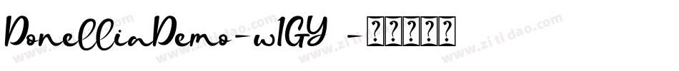 DonelliaDemo-w1GY8字体转换