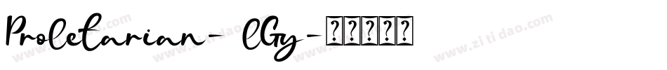 Proletarian-3lGy字体转换 Proletarian-3lGy字体转换