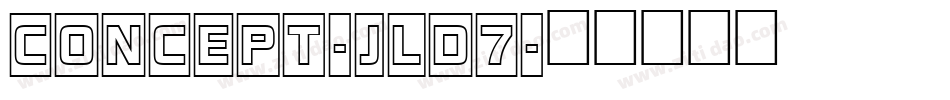 Concept-JLd7字体转换