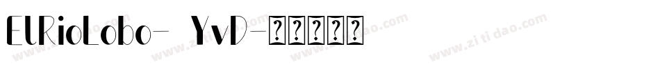 ElRioLobo-6YvD字体转换