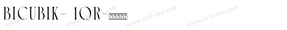 Bicubik-71qR字体转换