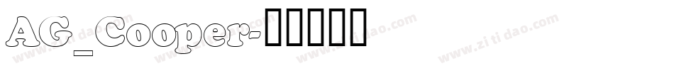 AG_Cooper字体转换