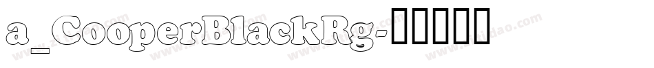 a_CooperBlackRg字体转换