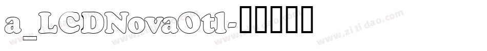 a_LCDNovaOtl字体转换