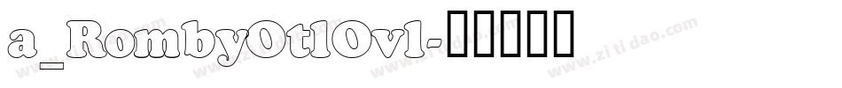 a_RombyOtlOvl字体转换