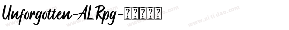 Unforgotten-ALRpg字体转换