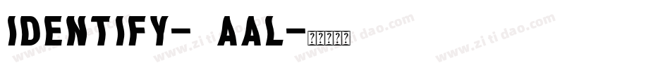 Identify-7AAl字体转换