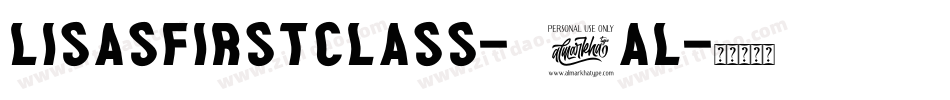 LisasFirstClass-36aL字体转换