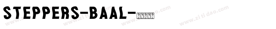 Steppers-BAAl字体转换