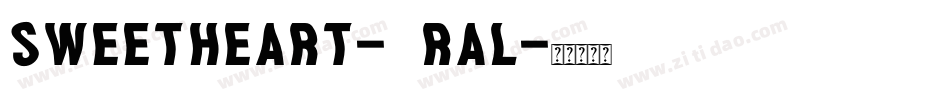 SweetHeart-2rAl字体转换