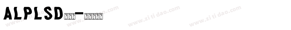 alplsd转换器字体转换