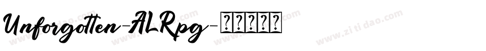 Unforgotten-ALRpg字体转换