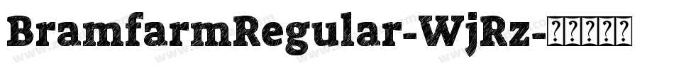 BramfarmRegular-WjRz字体转换
