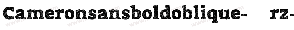 Cameronsansboldoblique-85rz字体转换