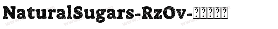 NaturalSugars-RzOv字体转换