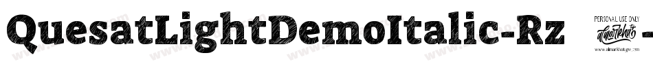 QuesatLightDemoItalic-Rz83字体转换