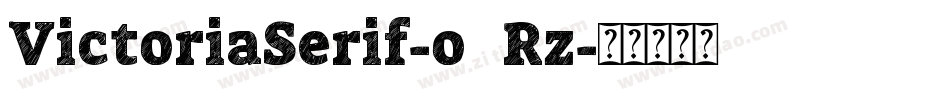 VictoriaSerif-o6Rz字体转换