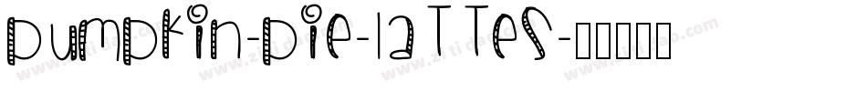 Pumpkin-Pie-Lattes字体转换