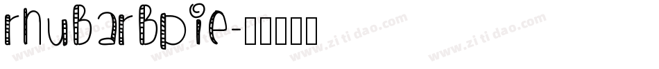 RhubarbPie字体转换