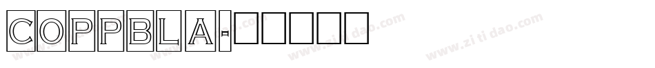COPPBLA字体转换