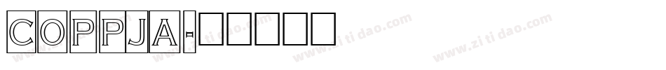 COPPJA字体转换
