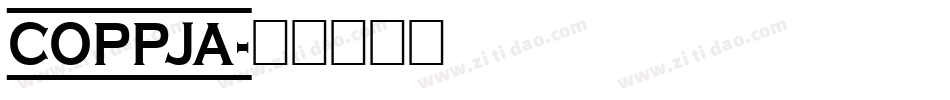 COPPJA字体转换