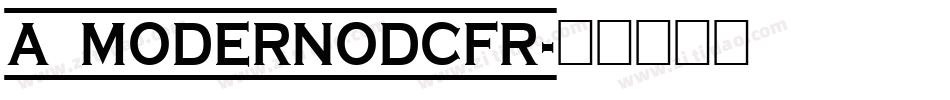 a_ModernoDcFr字体转换