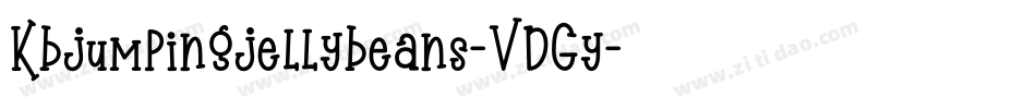 Kbjumpingjellybeans-VDGy字体转换