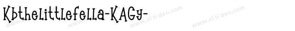 Kbthelittlefella-KAGy字体转换