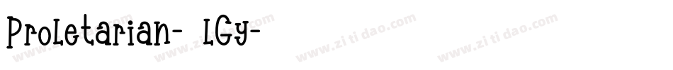 Proletarian-3lGy字体转换 Proletarian-3lGy字体转换