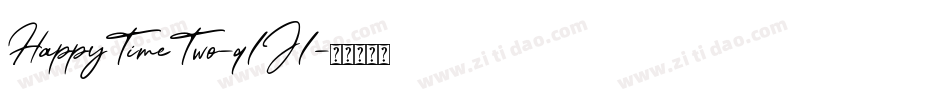 HappyTimeTwo-q1J1字体转换