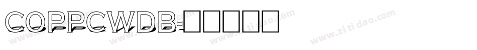 COPPCWDB字体转换