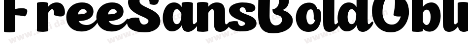 FreeSansBoldOblique-BYJ3字体转换