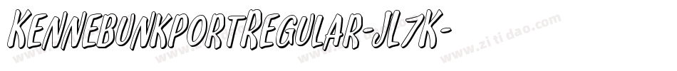 KennebunkportRegular-JL7K字体转换