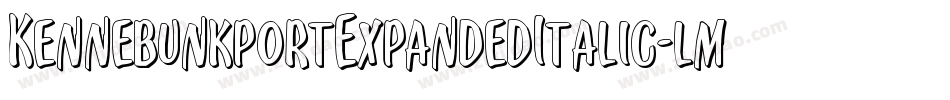 KennebunkportExpandedItalic-lmyw字体转换