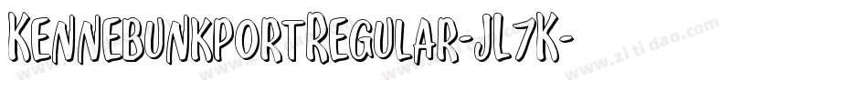 KennebunkportRegular-JL7K字体转换