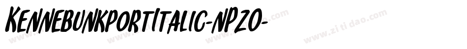 KennebunkportItalic-nPzO字体转换