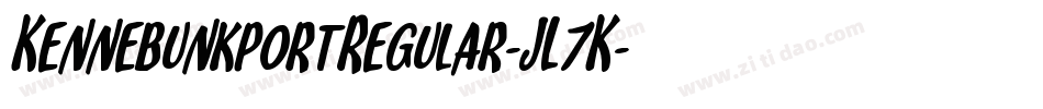 KennebunkportRegular-JL7K字体转换