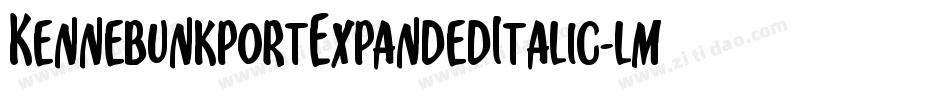 KennebunkportExpandedItalic-lmyw字体转换