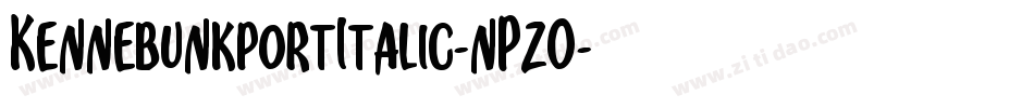 KennebunkportItalic-nPzO字体转换