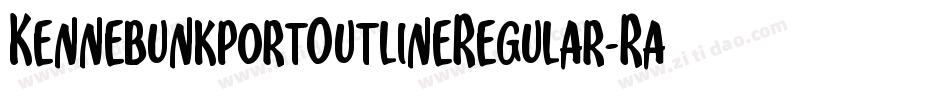 KennebunkportOutlineRegular-Ra4E字体转换