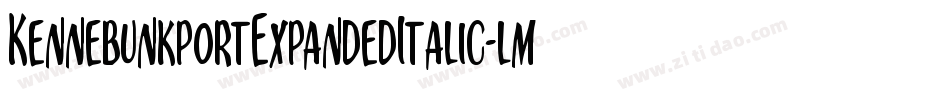 KennebunkportExpandedItalic-lmyw字体转换