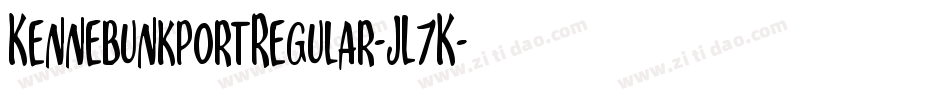 KennebunkportRegular-JL7K字体转换