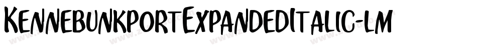 KennebunkportExpandedItalic-lmyw字体转换