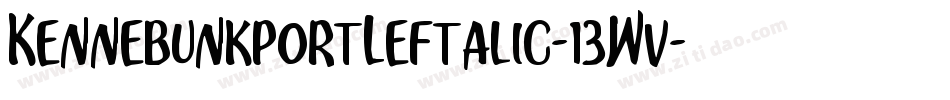 KennebunkportLeftalic-13Wv字体转换