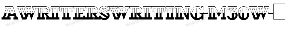 AWritersWriting-M30w字体转换